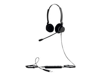 Jabra BIZ 2300 USB UC Duo - Hodesett - on-ear - kablet - USB