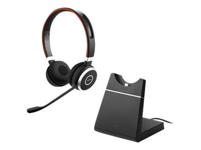 Jabra Evolve 65+ UC stereo - Headset - på örat - Bluetooth - trådlös - NFC - USB