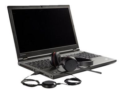 Jabra Evolve 30 II MS stereo - Hodesett - on-ear - kablet - USB, 3,5 mm jakk - Certified for Skype for Business