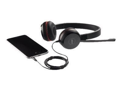 Jabra Evolve 30 II MS stereo - Hodesett - on-ear - kablet - USB, 3,5 mm jakk - Certified for Skype for Business