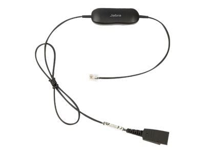 Jabra GN1216 - Kabel til hovedsæt - Quick Disconnect stik til RJ-9 han - 80 cm - Avaya one-X Deskphone Edition 96XX:lle; Jabra GN 2000, GN2000; BIZ...