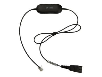 Jabra GN1221 Sound Limiter - Hodetelefonkabel - RJ-9 hann til Quick Disconnect - 80 cm