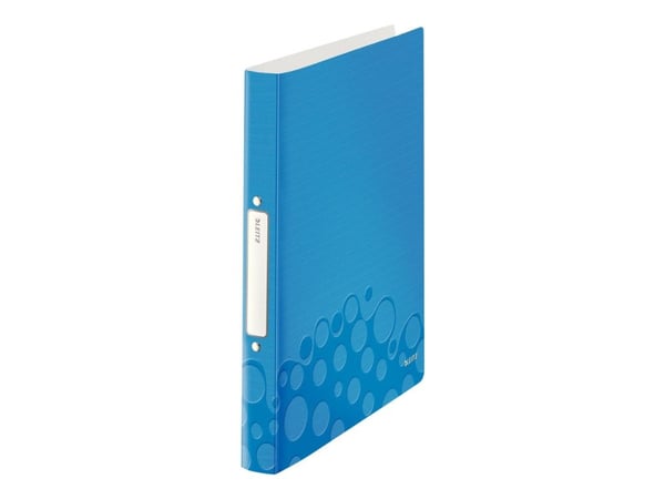 Leitz WOW - Ringperm - for A4 (210 x 297 mm) - kapasitet: 190 ark - blå metallic