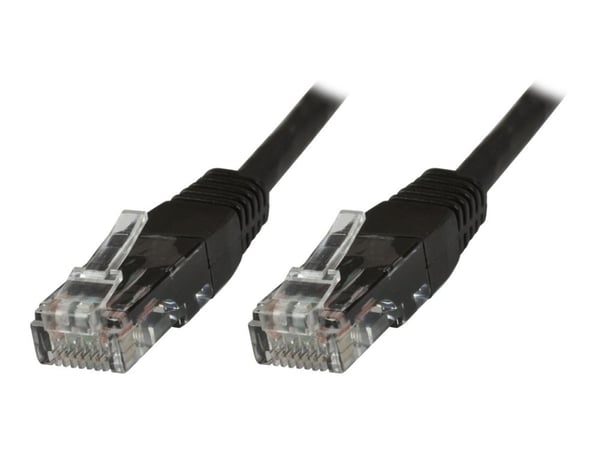 MicroConnect - Nettverkskabel - RJ-45 (hann) til RJ-45 (hann) - 5 m - UTP - CAT 6 - formstøpt, flertrådet - svart (en pakke 10)