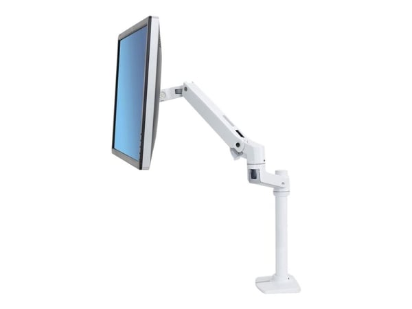 Ergotron LX - Monteringssett (leddarm) - for Skjerm - aluminium, stål - hvit - skjermstørrelse: inntil 32" - skrivebordsmonterbar