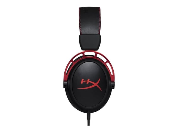 HyperX Cloud Alpha - Headset - fuld størrelse - kabling - 3,5 mm jackstik - sort & rød