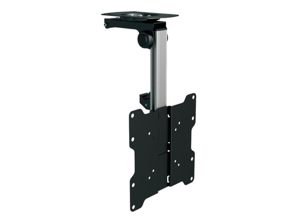 PureMounts PM-Slope-37 - Monteringssett (takmontering, kontaktplate) - for LCD-TV - plastikk, aluminium - svart, sølvgrå - skjermstørrelse: 23"-37"