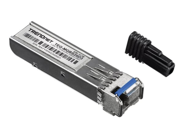 TRENDnet TEG MGBS20D3 - SFP (mini-GBIC) transceivermodul - 1GbE - 1000Base-LX, Fiberkanal - LC-enkeltmodus - opp til 20 km - 1550 (RX) / 1310 (TX) ... TRENDnet TEG MGBS20D3 - SFP (mini-GBIC) transceivermodul - 1GbE - 1000Base-LX, Fiberkanal - LC-enkeltmodus - opp til 20 km - 1550 (RX) / 1310 (TX) ...