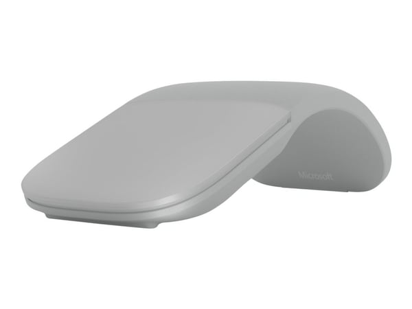 Microsoft Surface Arc Mouse - Mus - optisk - 2 knapper - trådløs - Bluetooth 4.1 - lysegrå - kommersiell - for Surface Pro 7