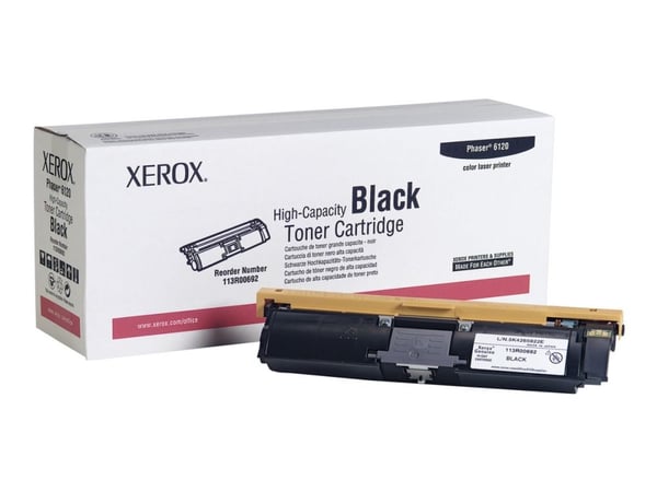 Xerox Phaser 6120 - Høykapasitets - svart - original - tonerpatron - for Phaser 6115MFP/D, 6115MFP/N, 6120, 6120N, 6120VN