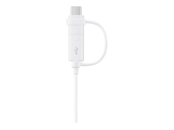 Samsung EP-DG930 - USB-kabel - USB (hann) til Micro-USB type B, USB-C (hann) - USB 2.0 - 1.5 m - hvit
