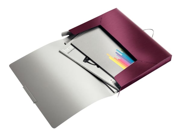 Leitz Laatikkokansio Style PP 30mm, A4, Polypropeeni (PP), Punainen, 250 arkkia, 250 mm, 37 mm