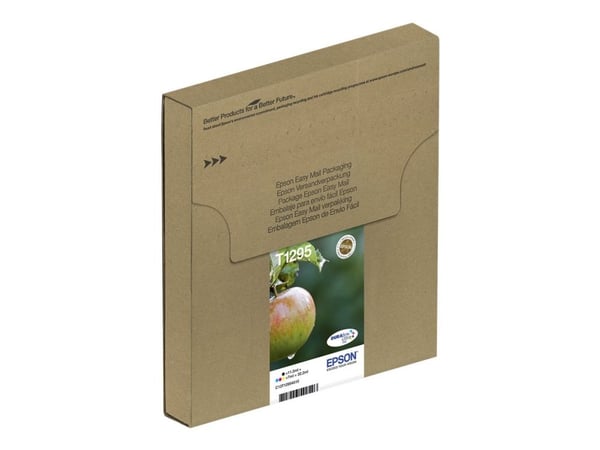 Epson Apple T129 Omena DURABrite Ultra, moniväripakkaus, 4 väriä, EasyMail, Musta, Syaani, Magenta, Keltainen, 11,2 ml, 7 ml, 1 kpl, Monipakkaus