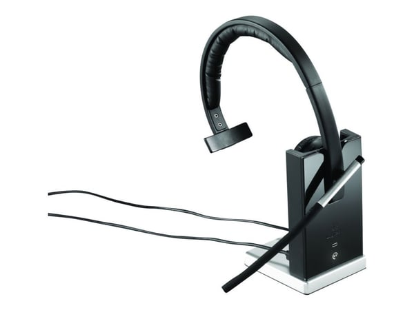 Logitech Wireless Headset Mono H820e - Hodesett - on-ear - DECT - trådløs