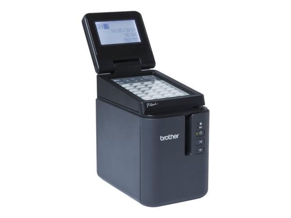 Brother P-Touch PT-P950NW - Etikettskriver - termotransfer - Rull (3,6 cm) - 360 x 720 dpi - inntil 60 mm/sek - USB 2.0, LAN, Wi-Fi(n) - kutter