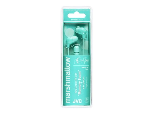 JVC HA-FX38-E Marshmallow - Ørepropper - i øret - kablet - grønn
