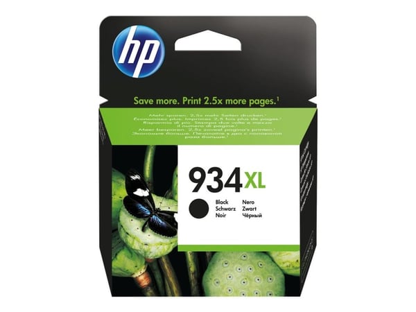 HP 934XL - High Yield - svart - original - patron - för Officejet 6812, 6815, 6820; Officejet Pro 6230, 6230 ePrinter, 6830, 6835