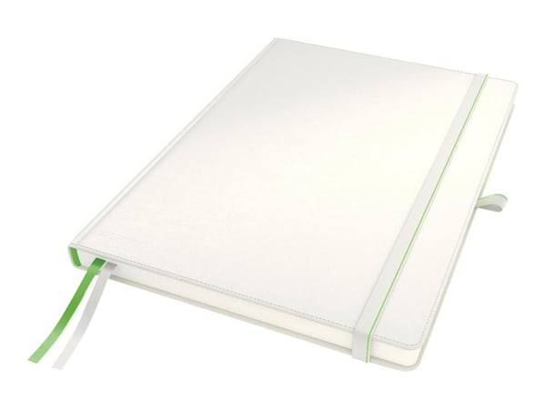Leitz Complete - Anteckningsblock - fodralbunden - A4 (210 x 297 mm) - 80 ark - elfenbenspapper - fyrkantig - vitt skydd