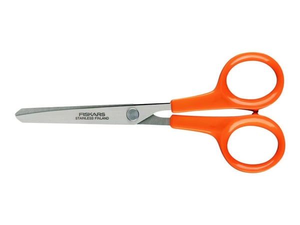 Fiskars 1005154, Suora leikkuu, Yksi, Oranssi, Ruostumaton teräs, Molempikätinen, Suora kahva