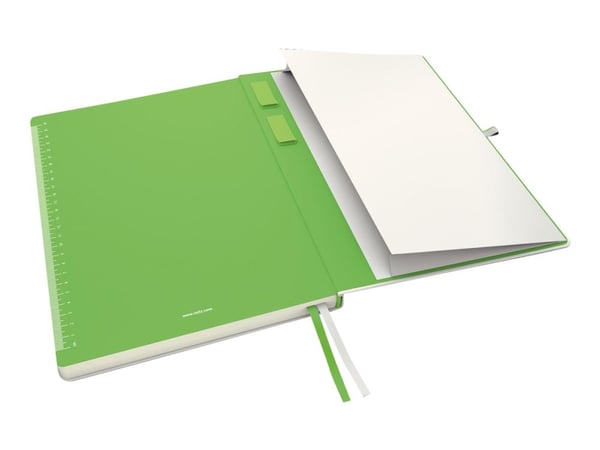 Leitz Complete - Notisbok - eskebundet - A4 (210 x 297 mm) - 80 ark - elfenbenspapir - rutet - hvitt dekke