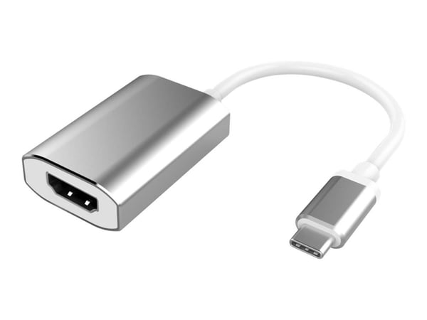 MicroConnect - Ekstern videosovitin - USB-C 3.1 - HDMI - sølvv