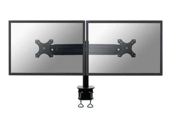 Neomounts FPMA-D700D - Monteringssett - full bevegelse - for 2 LCD-skjermer - svart - skjermstørrelse: 19"-30" - klemmemonterbar, skrivebordsmonterbar