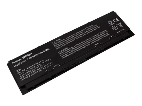 CoreParts - Batteri til bærbar PC (tilsvarer: Dell WD52H, Dell KWFFN) - litiumion - 4-cellers - 6000 mAh - svart - for Dell Latitude E7240