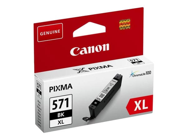 Canon CLI-571BK XL - 11 ml - Høy ytelse - svart - original - blekkbeholder - for PIXMA TS5051, TS5053, TS5055, TS6050, TS6051, TS6052, TS8051, TS80...