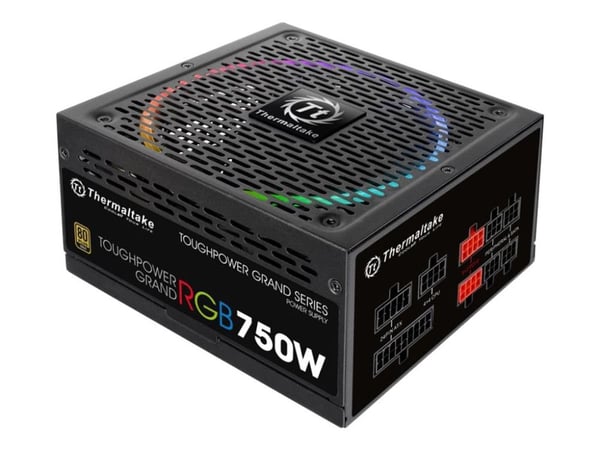 Thermaltake ToughPower Grand RGB 750W Gold - Nätaggregat (intern) - ATX12V 2.4/ EPS12V 2.92 - 80 PLUS Gold - AC 100-240 V - 750 Watt - aktive PFC -...
