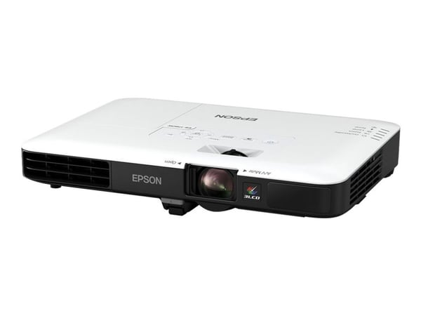 Epson EB-1780W - LCD-projektor - portabel - 3000 lumen (hvit) - 3000 lumen (farge) - WXGA (1280 x 800) - 16:10 - 720p - 802.11n trådløs - svart, hvit