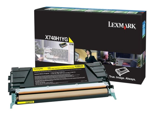 Lexmark - Høy ytelse - gul - original - tonerpatron LCCP, LRP - for Lexmark X748de, X748de LDS, X748de Statoil, X748dte