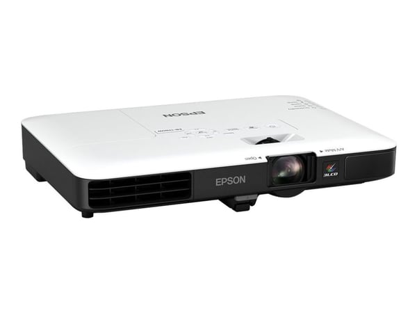 Epson EB-1780W - LCD-projektor - portabel - 3000 lumen (hvit) - 3000 lumen (farge) - WXGA (1280 x 800) - 16:10 - 720p - 802.11n trådløs - svart, hvit