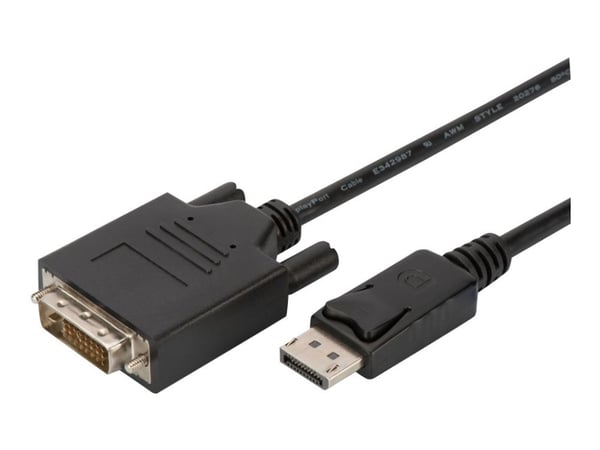 MicroConnect - DisplayPort-kabel - dobbeltlenke - DisplayPort (hann) til DVI-D (hann) - 2 m