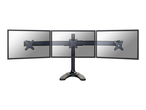 Neomounts FPMA-D700DD3 - Stativ - for 3 LCD-skjermer - svart - skjermstørrelse: 10"-27" - skrivebordsstativ, malje, skrivebordsmonterbar