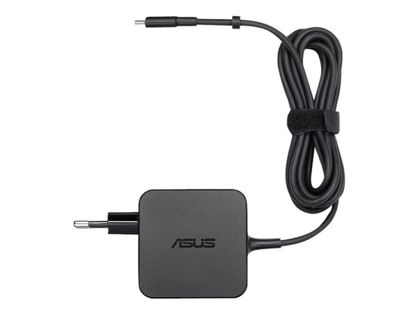 ASUS AC65-00 - Strømadapter - AC 100-240 V - 65 watt - Europa - svart - for Chromebook 12; ExpertBook B9; P5; ZenBook 13; 13 OLED; 14; ZenBook Flip 13