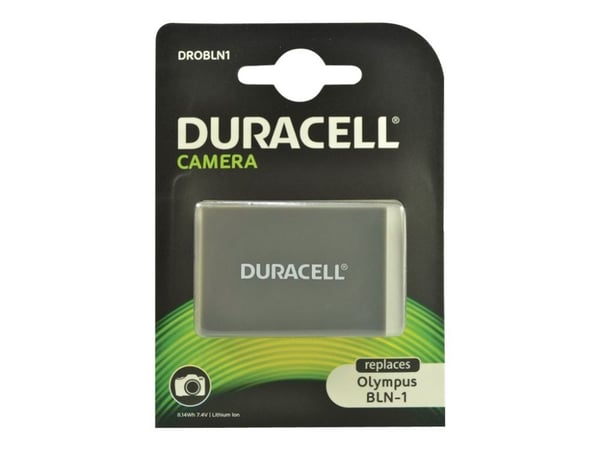 Duracell - Batteri - Li-Ion - 1100 mAh - for Olympus PEN-F; OM-D E-M1, EM-5, E-M5, E-M5 Mark II; PEN E-P5