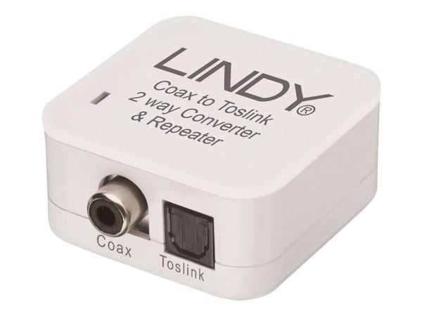 LINDY SPDIF Digital / Toslink Audio Converter - Medieomformer - RCA / TOSLINK