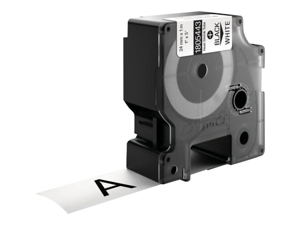 DYMO Rhino Heat Shrink Tubes - Svart på hvitt - Rull (2,4 cm x 1,5 m) slange - for Rhino 6000