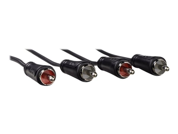 Hama - Lydkabel - RCA x 2 hann til RCA x 2 hann - 1.5 m - skjermet - svart