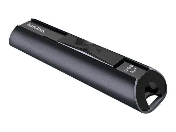 SanDisk Extreme Pro, 128 GB, USB A-tyyppi, 3.2 Gen 1 (3.1 Gen 1), 420 MB/s, Liuku, Musta SanDisk Extreme Pro, 128 GB, USB A-tyyppi, 3.2 Gen 1 (3.1 Gen 1), 420 MB/s, Liuku, Musta
