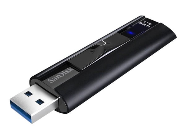 SanDisk Extreme Pro, 256 GB, USB A-tyyppi, 3.2 Gen 1 (3.1 Gen 1), 420 MB/s, Liuku, Musta