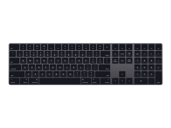 Apple Magic Keyboard, Full-size (100%), Langaton, Bluetooth, Kalvokytkin, QWERTY, Harmaa