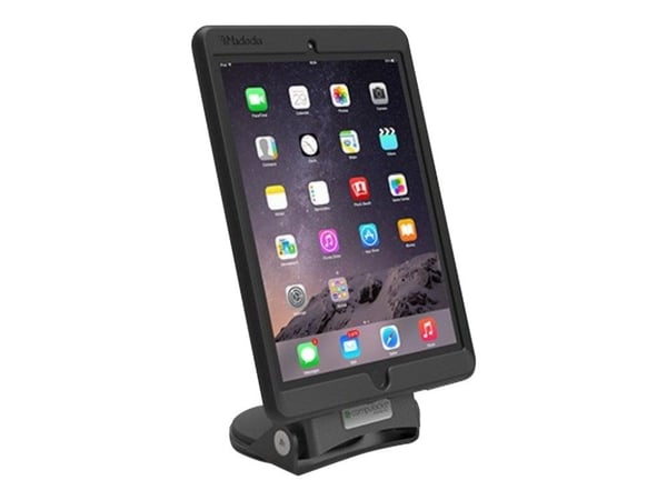 Compulocks Universal Tablet Grip and Security Stand - Stativ - tabletille - låsbar - sort - skrivebord
