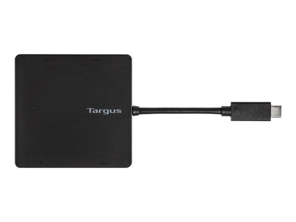 Targus - Hub - 3 x SuperSpeed USB 3.0 + 1 x USB-C 3,1 Gen 1 (strømforsyning) - stasjonær