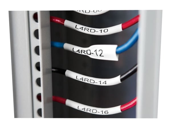 DYMO Rhino Heat Shrink Tubes - Svart på hvitt - Rull (2,4 cm x 1,5 m) slange - for Rhino 6000