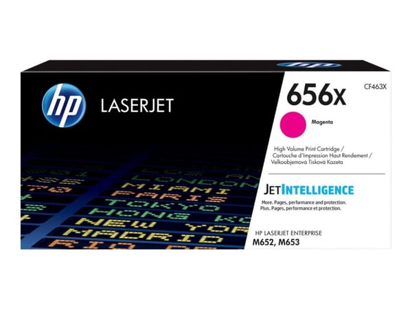 HP 656X alkuperäinen riittoisa magenta LaserJet -värikasetti, 22000 sivua, Magenta, 1 kpl