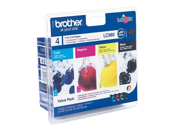 Brother LC980VALBP, 300 sivua, 260 sivua, 4 kpl, Monipakkaus