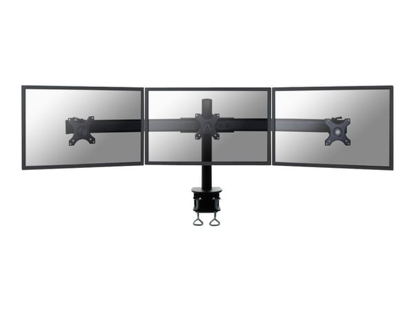Neomounts FPMA-D700D3 - Monteringssats - för 3 LCD-bildskärmar - svart - skärmstorlek: 10"-27" - klämma, monterbar, disk-monteringsbar
