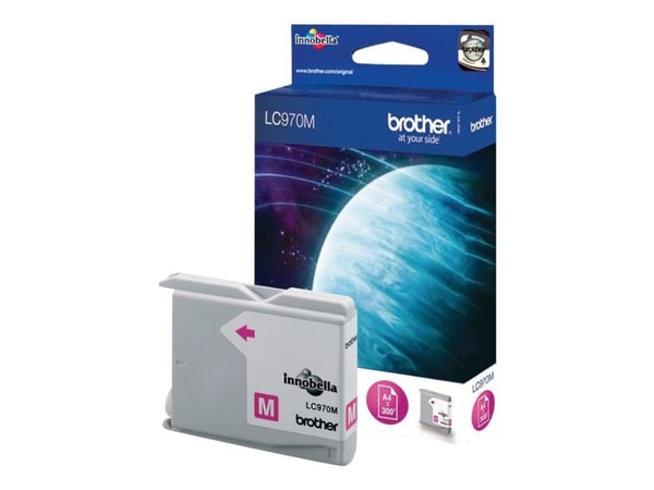Brother LC970M, Magenta, Väriainepohjainen muste, 1 kpl, 300 sivua, Kertapakkaus
