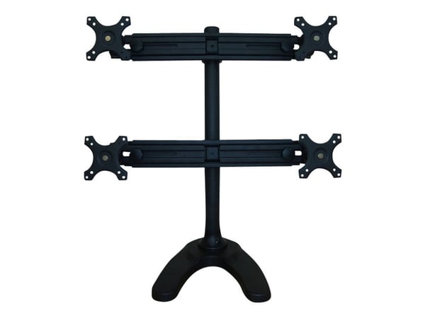 Neomounts FPMA-D700DD4 - Stativ - full bevegelse - for 4 LCD-skjermer - svart - skjermstørrelse: 19"-30" - skrivebordsstativ, malje, skrivebordsmon...